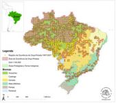 Distribución del yaguareté en Brasil