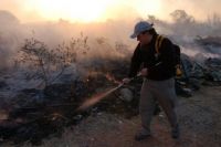 Córdoba: incendio en la Reserva San Martín